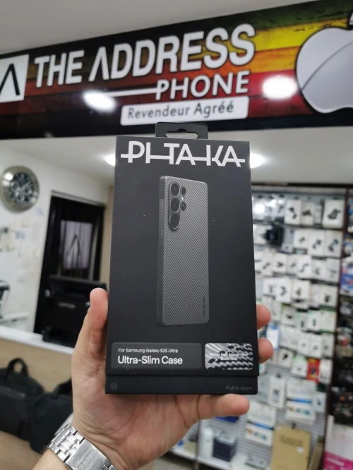 Coque magnétique PITAKA pour Samsung Galaxy S25 Ultra - Coque en fibre d'aramide