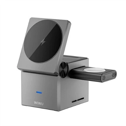 WIWU WI-W030 Chargeur sans fil 3 en 1 compact et puissant