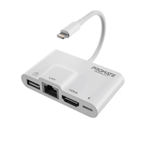 Hub PROMATE 4-IN-1 LIGHTNING MULTIMEDIA 
