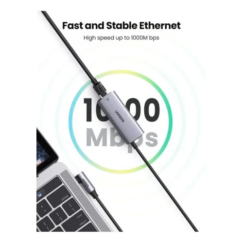 Adaptateur Ugreen USB-C vers Ethernet RJ45 1000 Mbps
