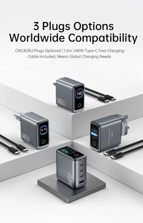 Chargeur combiné WiWU Voyager 140W PD/QC GaN CHG200