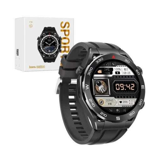 Montre Hoco Y16 Smart-Watch Sports 1.39 pouces intelligente Bluetooth connectée étanche IP68