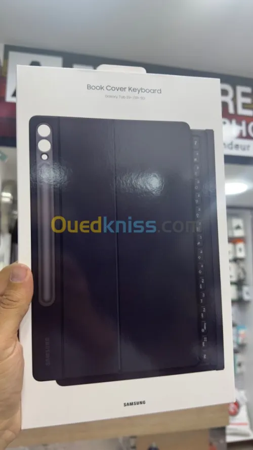 Book Cover Keyboard Slim Pochette avec clavier Samsung  S9 plus