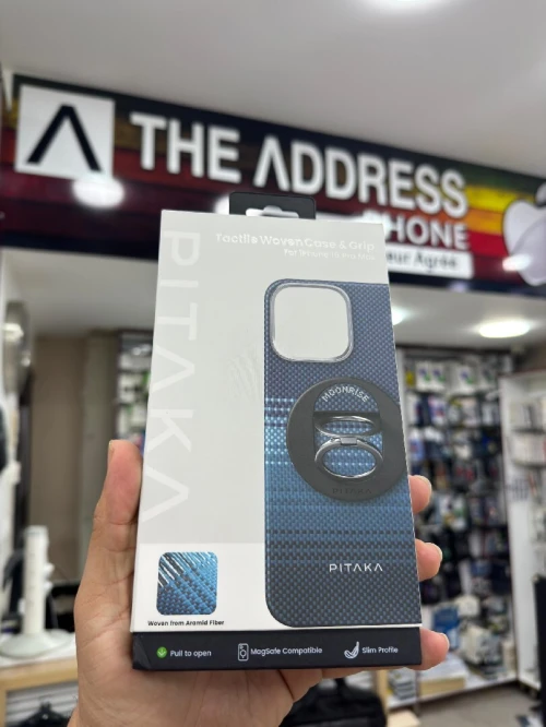 Coque Antichoc Pitaka Tactile Woven avec Anneau 16 Promax