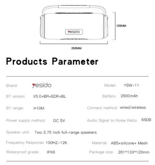 Baffle yesido ysw 11