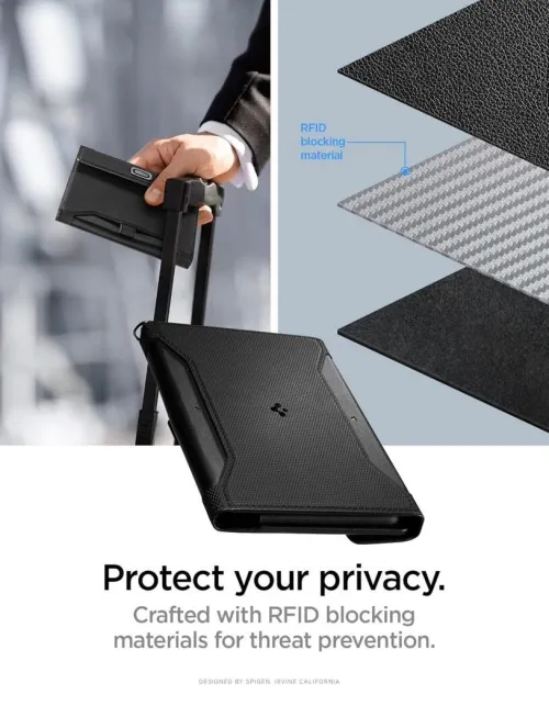 portefeuille pour passeport spigen