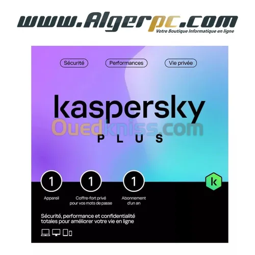 Kaspersky plus pour 01 poste