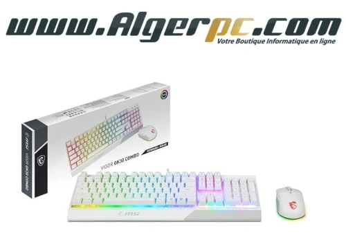 MSI Vigor GK30 Combo White Clavier + Souris GM11