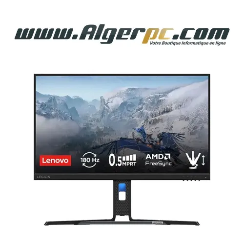 Ecran Lenovo Legion R24e 23.8 Pouces en FHD avec 180Hz/IPS/WLED/0.5ms/HDMI/DisplayPort/