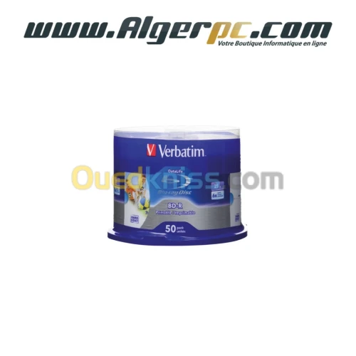 BLU RAY viegre Verbatim 50 Go DataLifePlus blanc imprimable thermique