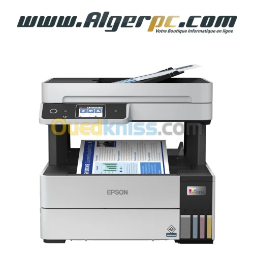 Imprimante Epson EcoTank L6490 Multifonction/Réservoir d'encre/Wifi,Ethernet,USB/Fax/ Ecran Tactile
