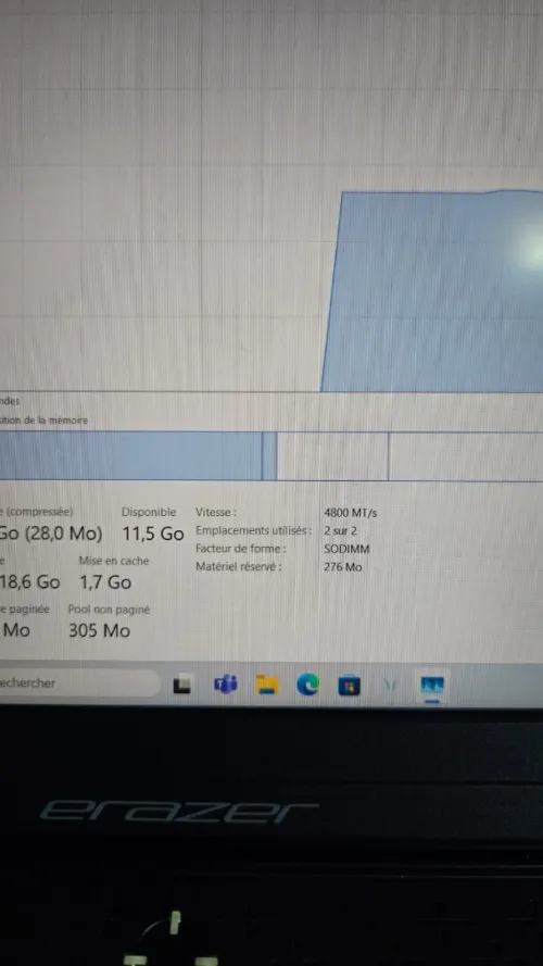 Erazer major x10 i7 12700h intel arc 730m 12gbvram 16gb ddr5 1tb ssd ecran 2k ips 166hz
