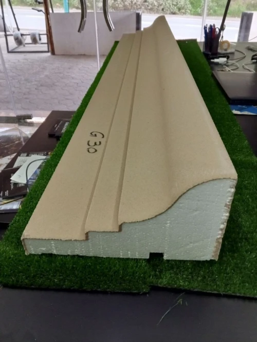 Facade en polystyrene