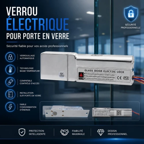 SERRURE ELECTRIQUE POUR VITRE