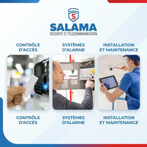 Installation Camera de Surveillance et Système alarme-تركيب كاميرات المراقبة و أجهزة الإنذار ضد السرقة