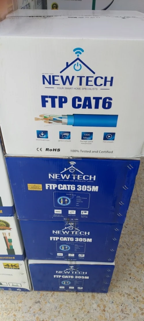 Cable Réseau Ftp CAT6 Newtech 300M