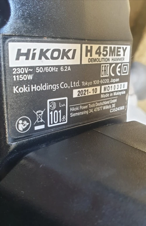 Marteau piqueur HIKOKI 