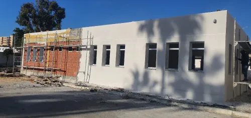 Décoration façade monocouche