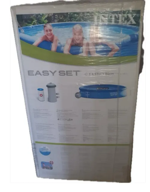 Piscine Intex 4,57 x 84cm Easy set Neuf avec filtrage inclus 