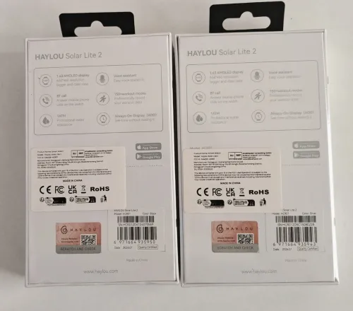 Haylou solar lite 2 avec 2 bracelet