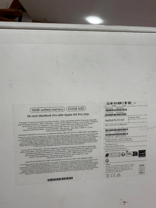 MACBOOK PRO 2023 M3 PRO 16 POUCES