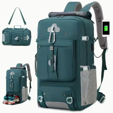 Sac à dos ENOSHI 50L USB  مثالي للسفر باقي غير زوج  Blanc B noir et  Gris
