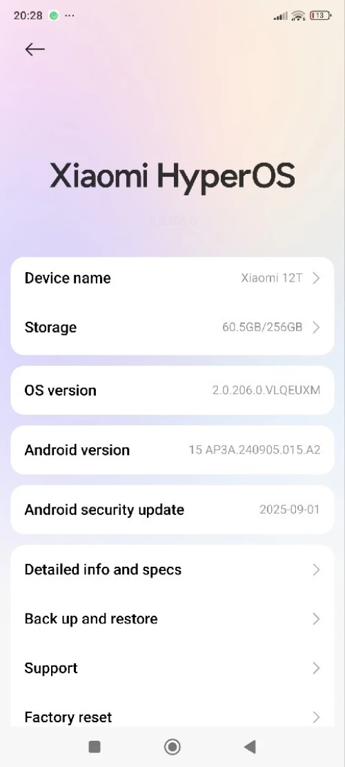 Xiaomi 12t Xiaomi 12t 8/256