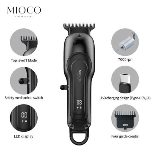ماكينة حلاقة MIOCO RS9604  دقة وأناقة مع شاشة LCD