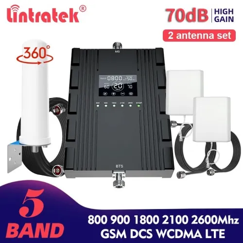 Amplificateur GSM Répéteur Lintratek 5 Bands AA20-LGDWL Garantie 24Mois