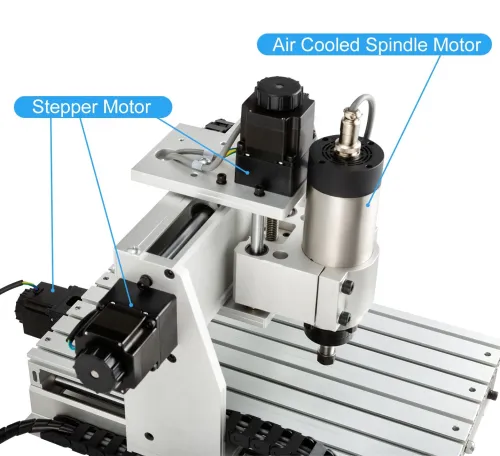 CNC 3040 Haute Précision | 3 Axes + 4ème Axe Rotatif | Broche 1.5kw (Air) | USB Mach3