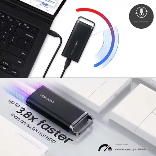 Disque Dur SSD Externe Samsung T5 EVO 8To USB 3.2 Gen 2