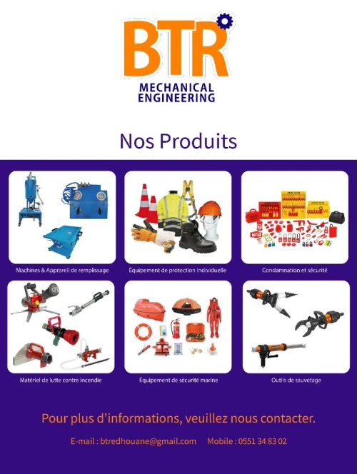 Matériels de lutte contre incendie / Equipements de protection individuelle et des autres