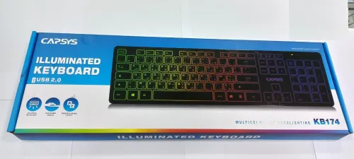 Clavier CAPSYS KB174 USB ILLUMINATED