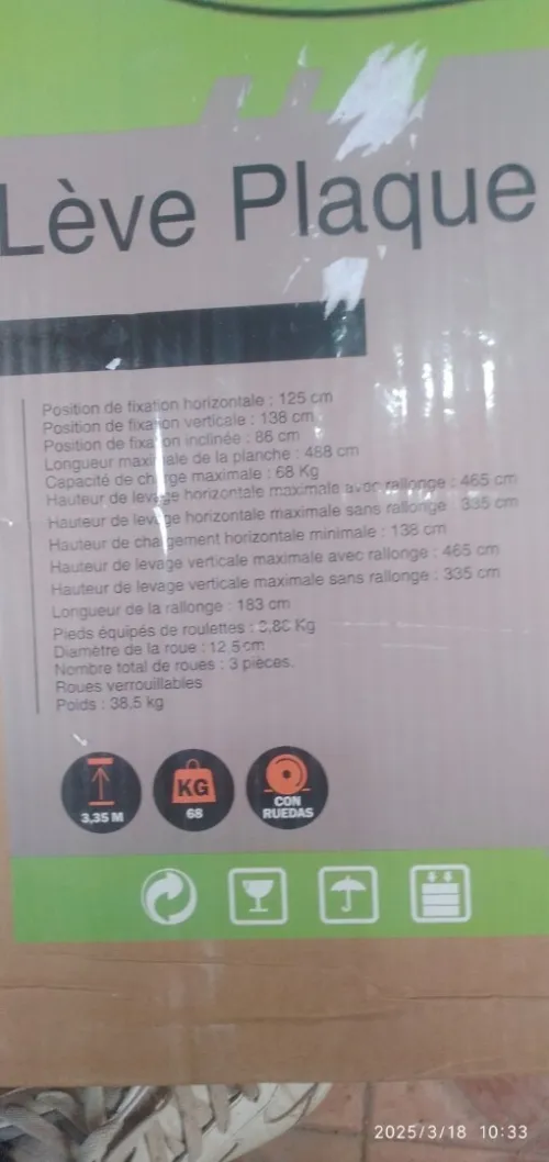 Lève plaque location et vente