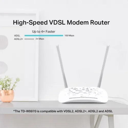 TP-Link TD-W9970 300Mbps WiFi VDSL-ADSL Modem Router