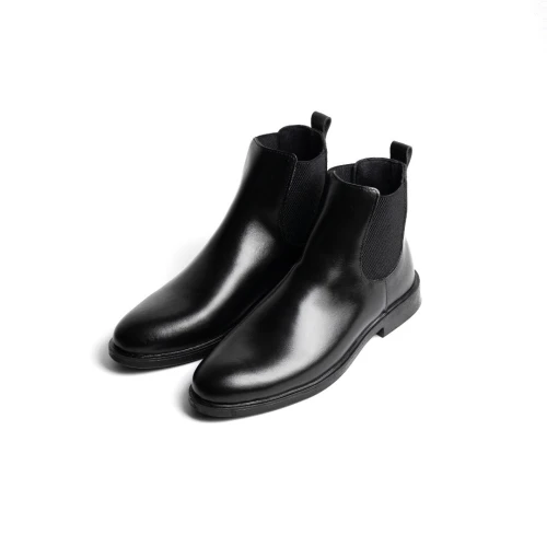 Chelsea boots élégance _ cuir véritable noire et marron