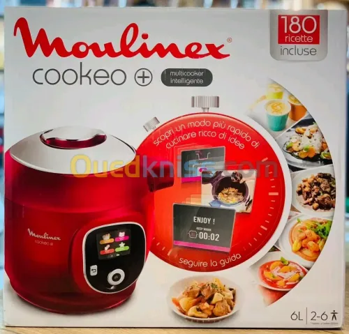 Moulinex Multicuiseur Intelligent Cookeo- Ce85B510 - 6L - 1600W - Rouge