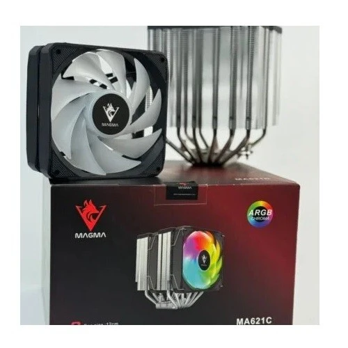 Air Cooling MAGMA MA621C DOUBLE TOWER 120MM 6HP ARGB BLACK