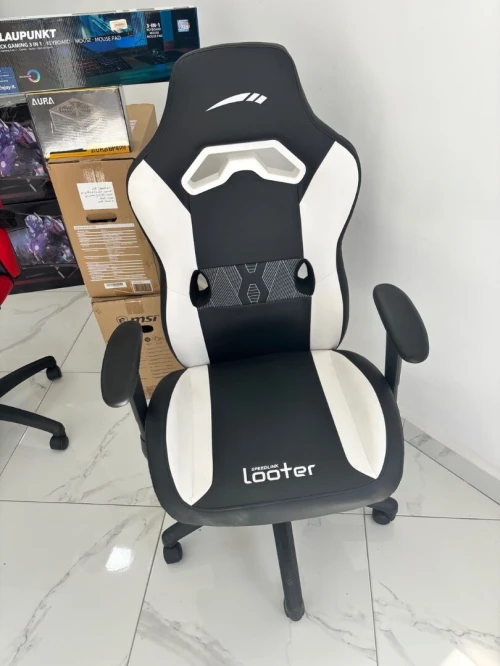 Chaise gaming importation allemande speedlink white looter 