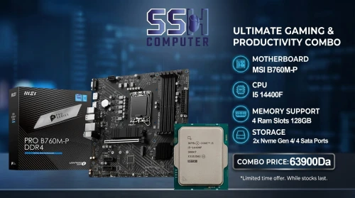 Kit upgrade I5 14400F + MSI B760M-P DDR4