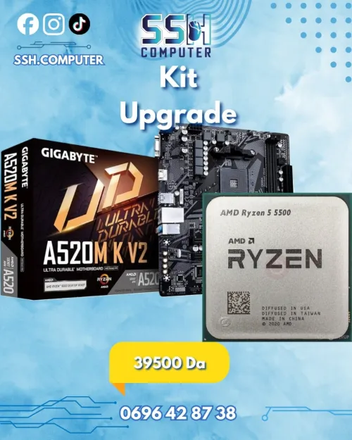Kit upgrade Ryzen 5 5500 + Gigabyte A520M K V2