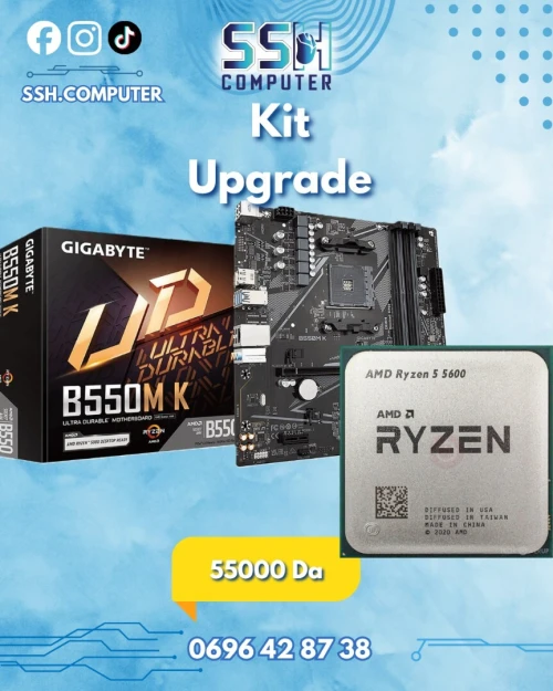 Kit upgrade Ryzen 5 5600 + Gigabyte B550 M K