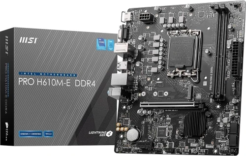 Carte Mere MSI PRO H610M-E DDR4 (Config uniquement)