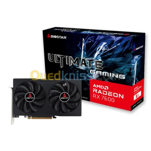 Carte graphique BIOSTAR AMD Radeon RX 7600 ULTIMATE GAMING 8GB