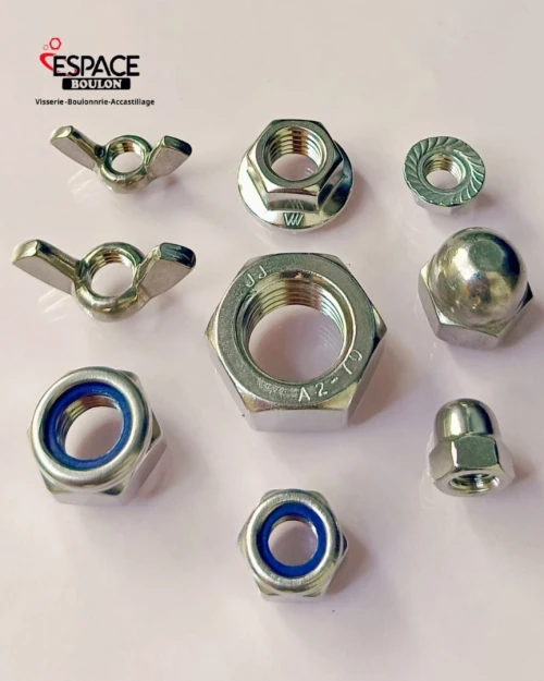 BOULON -ECROUS -RONDELLES - Tige filetée - INOX A2- 304 / A4- 316