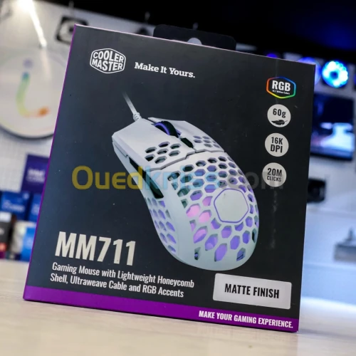 Cooler Master MM711 Matte Finish Gaming Mouse RGB -- SOURIS GAMING