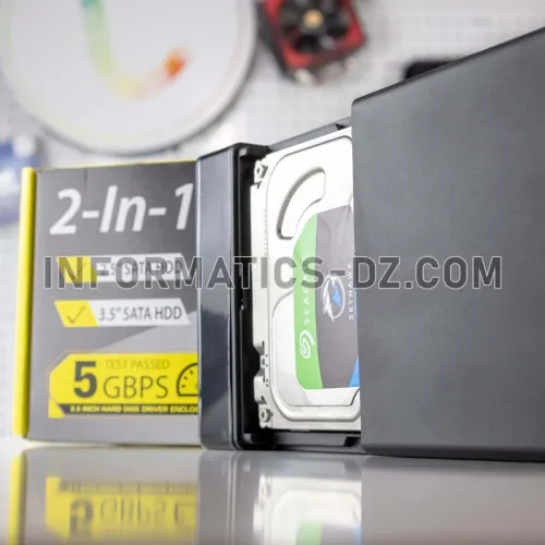 Pack 2 IN 1 RACK HDD 3.5 USB 3.0 + Seagate SkyHawk 1TB HDD