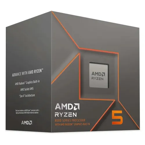 AMD Ryzen 5 8500G BOX  - 6 Cores, 5 GHz Max Boost, Radeon 740M Graphics