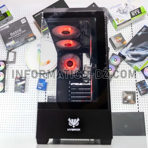 CASE HYBROK MOON 5 FAN ARGB BLACK / WHITE