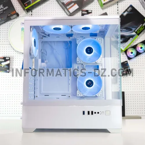 CASE HYBROK MOON 5 FAN ARGB BLACK / WHITE